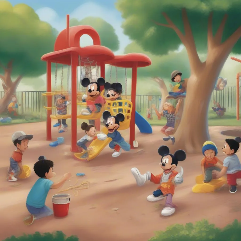 Hoạt động ngoại khóa mầm non Mickey