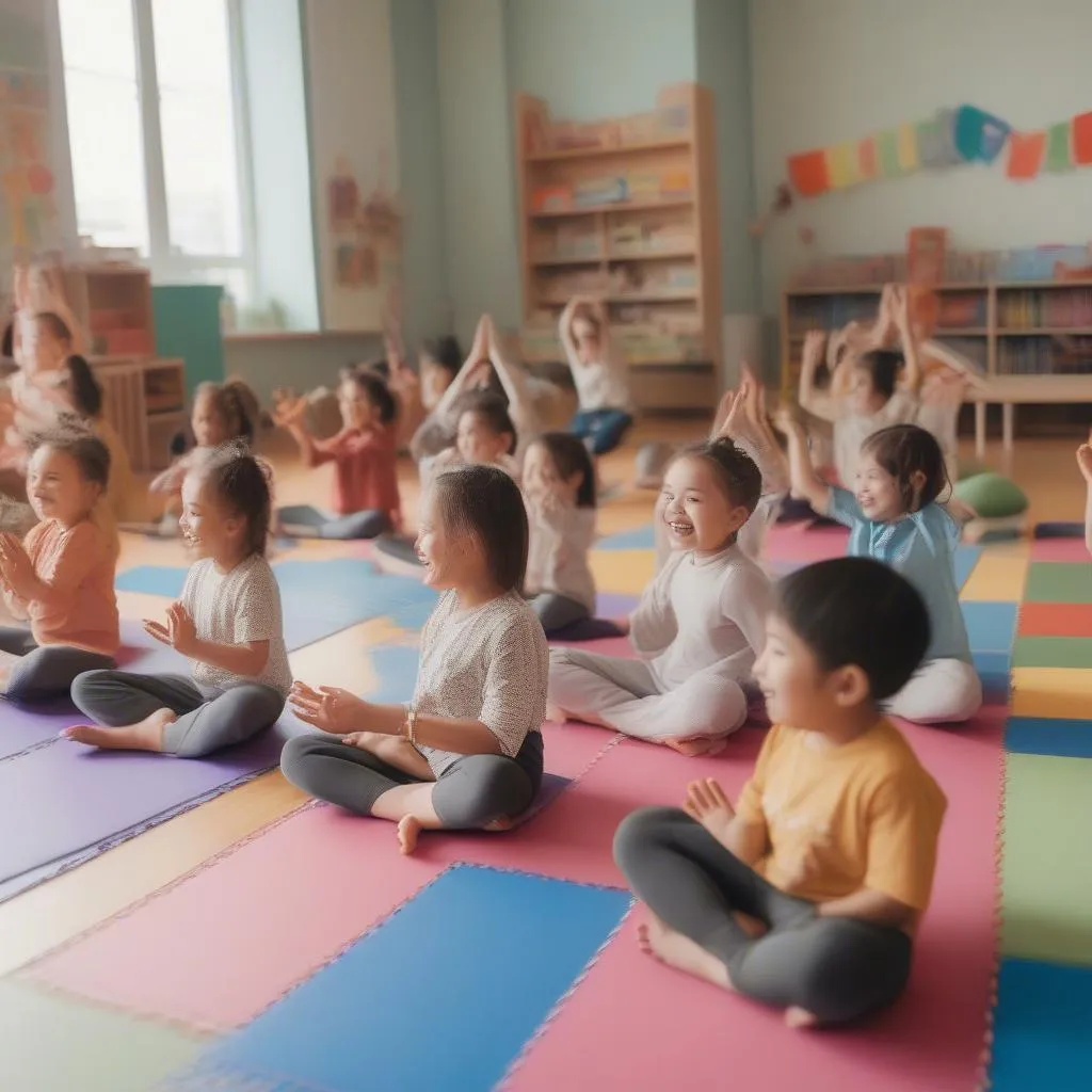 Trẻ em tập yoga