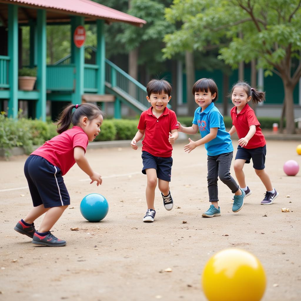 Bé vui chơi tại Hoa Phượng