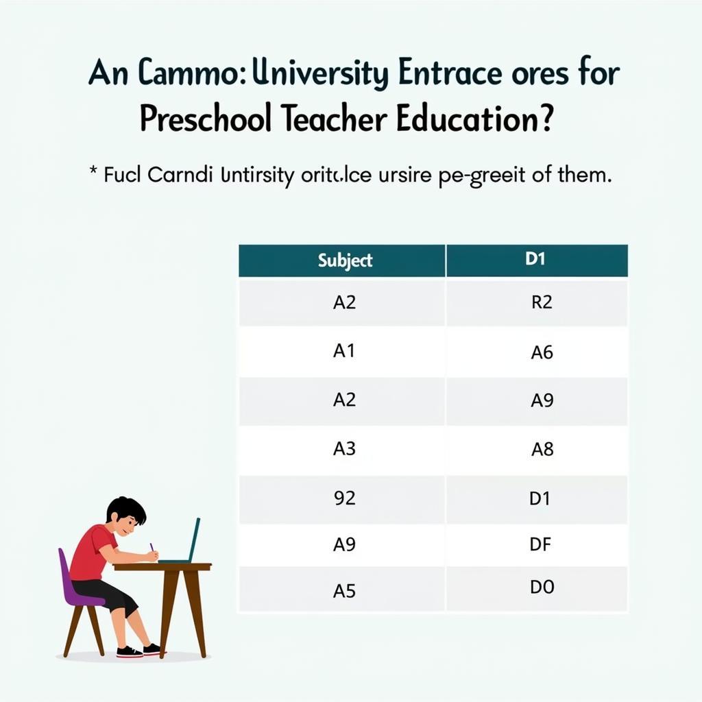 Các Khối Thi Sư Phạm Mầm Non Phổ Biến