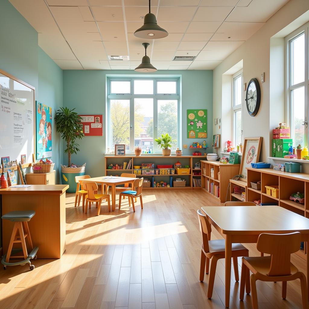 Safe and stimulating learning environment for preschoolers