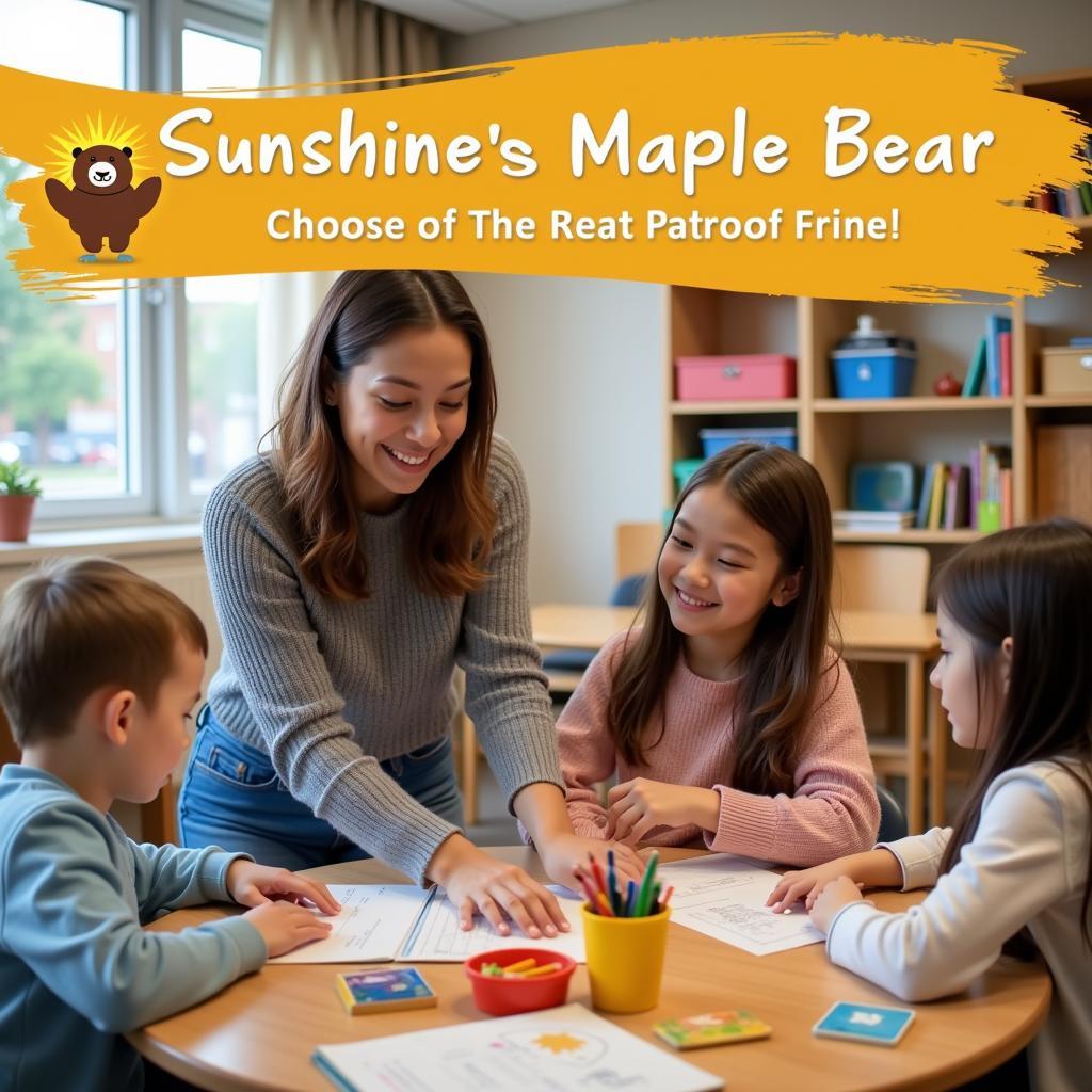 Hình ảnh phụ huynh tham quan trường mầm non Sunshine Maple Bear