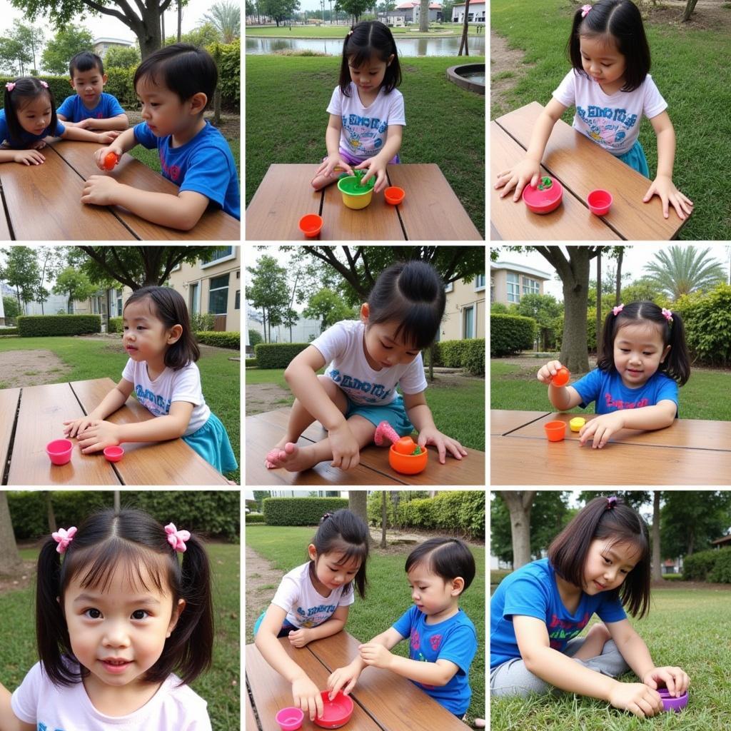 Trẻ em tham gia hoạt động ngoại khóa tại Đỗ Thị Thanh Thủy Little Angels Mầm Non