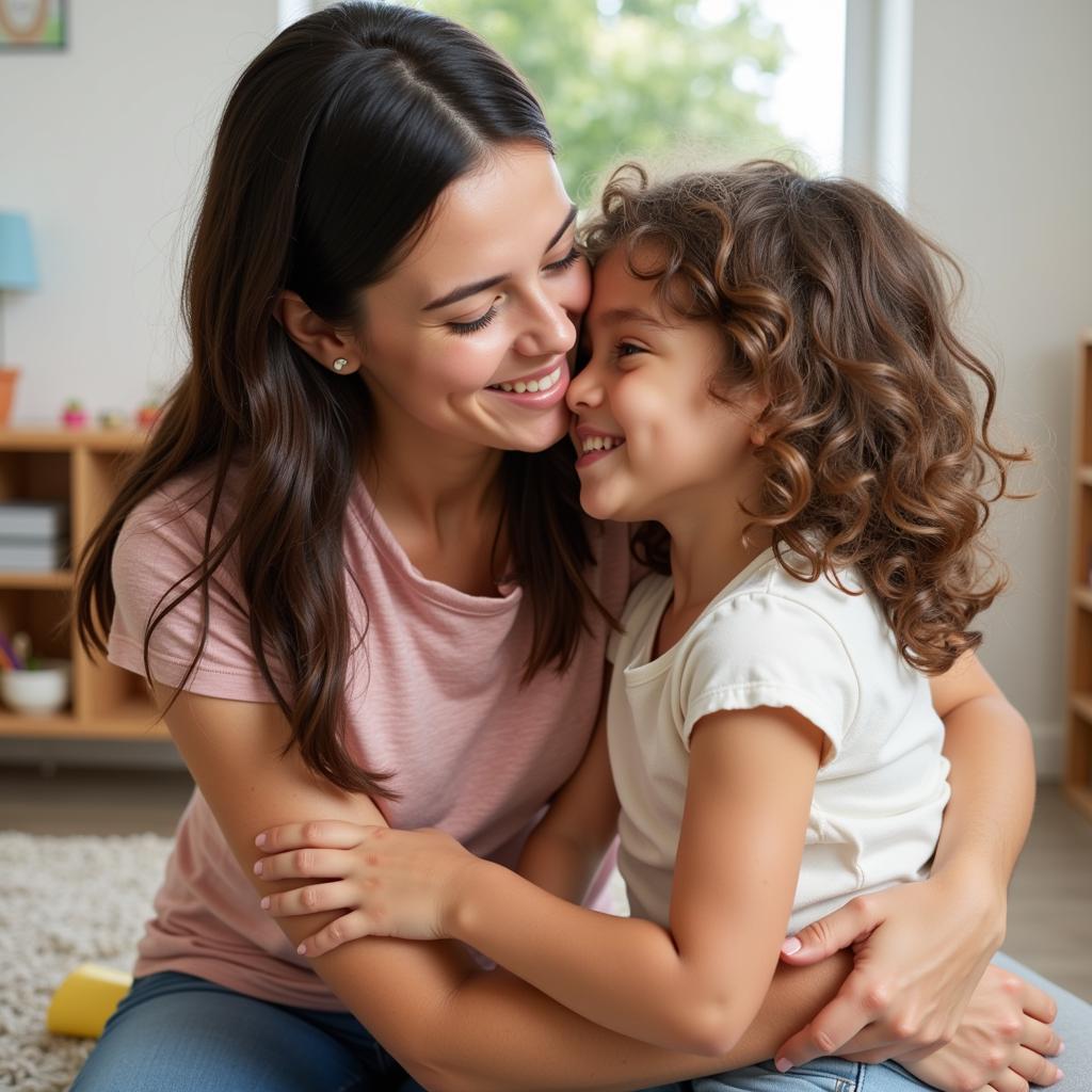 Teachers loving children