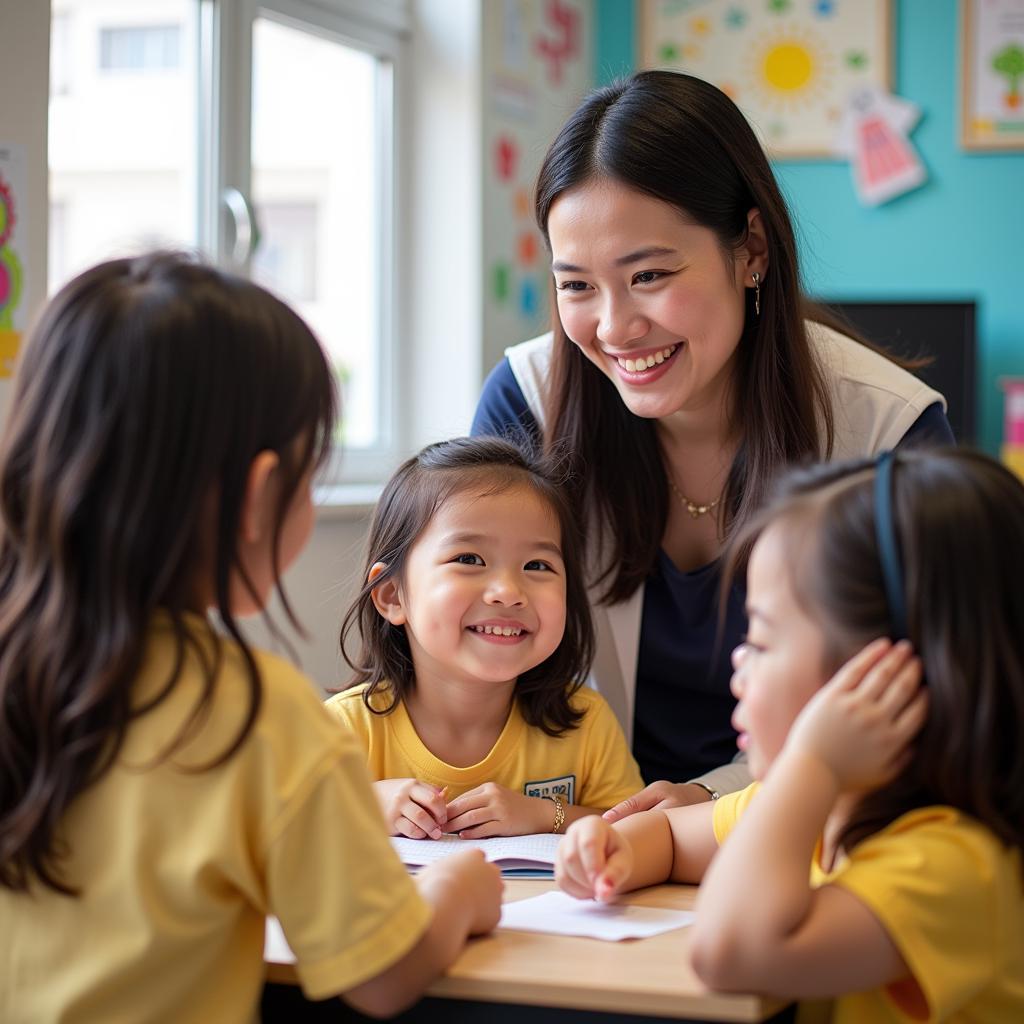 Giao viên và học sinh tại ABI Đồng Nai