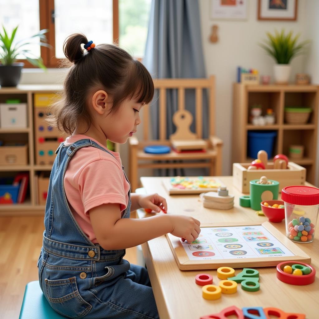 Học phí mầm non Aiko Montessori - Khu vực học tập