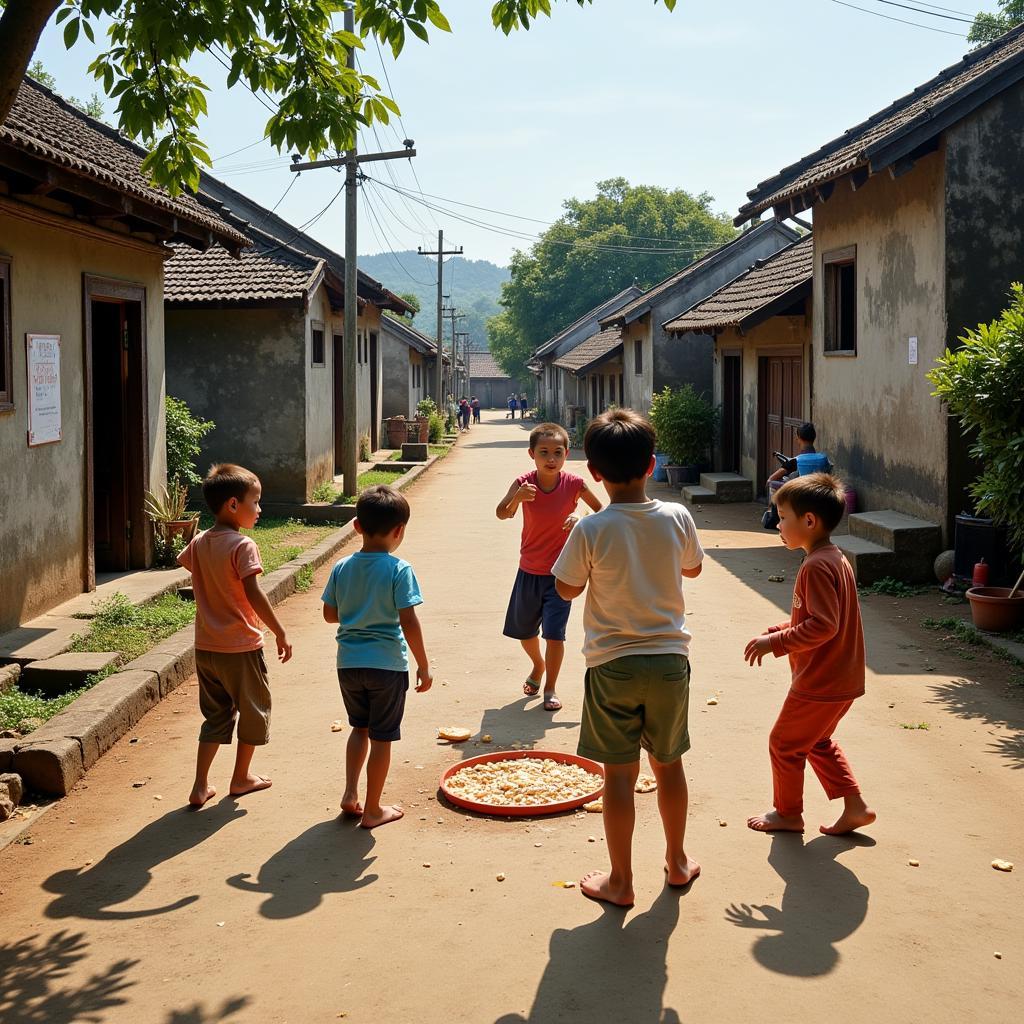 Lối về xóm nhỏ, nơi gìn giữ tâm hồn trẻ thơ