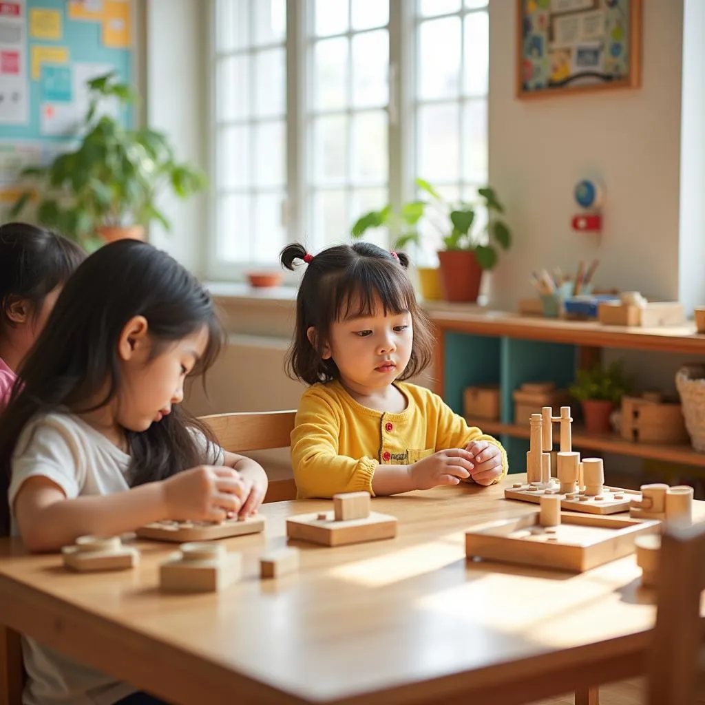 Phòng học mầm non Việt Hàn Montessori