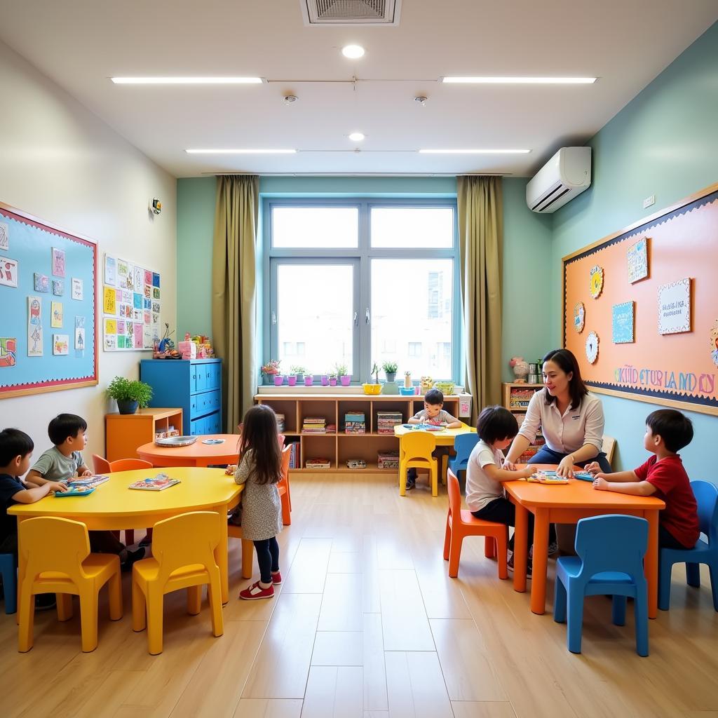 Lớp học hiện đại tại trường mầm non ABC Edu Biên Hòa