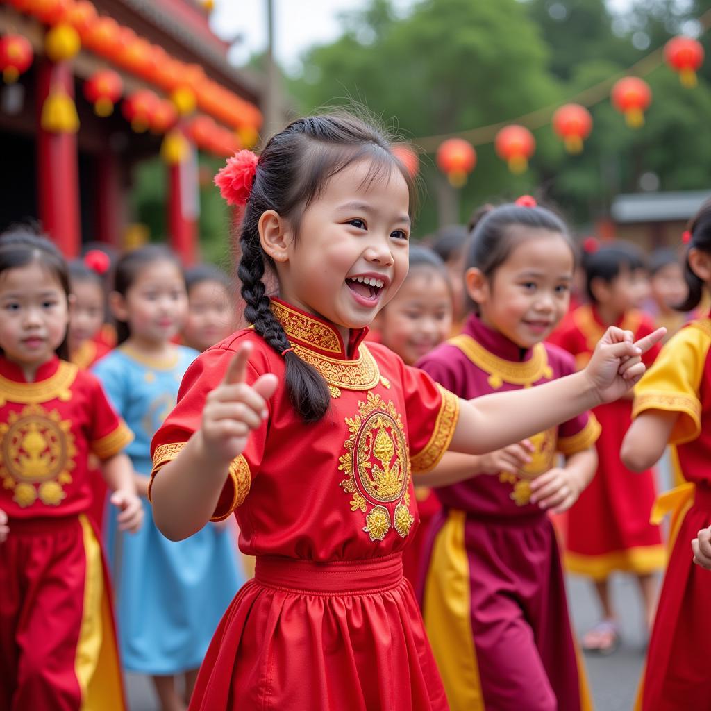 Bài múa mầm non mừng hội mang nhiều ý nghĩa giáo dục sâu sắc