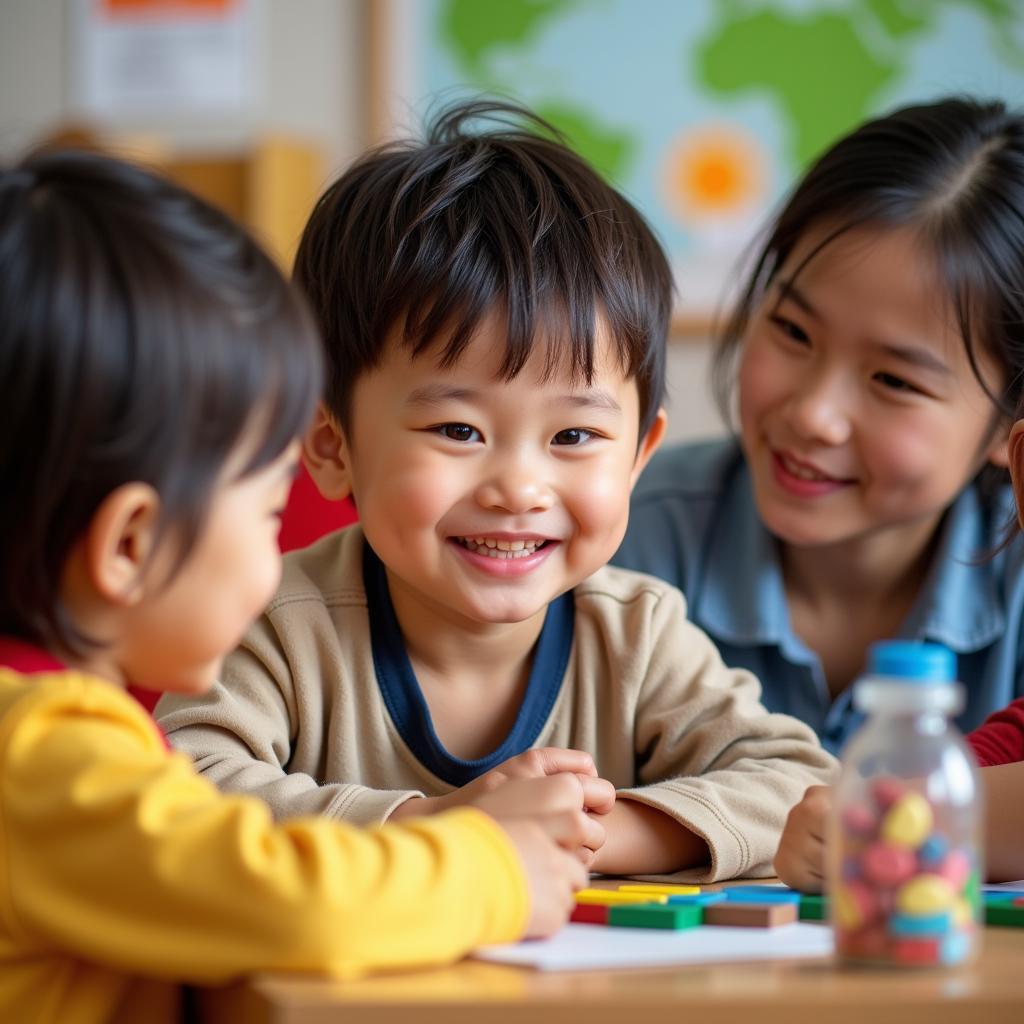 Bé Minh tại Kinder Star