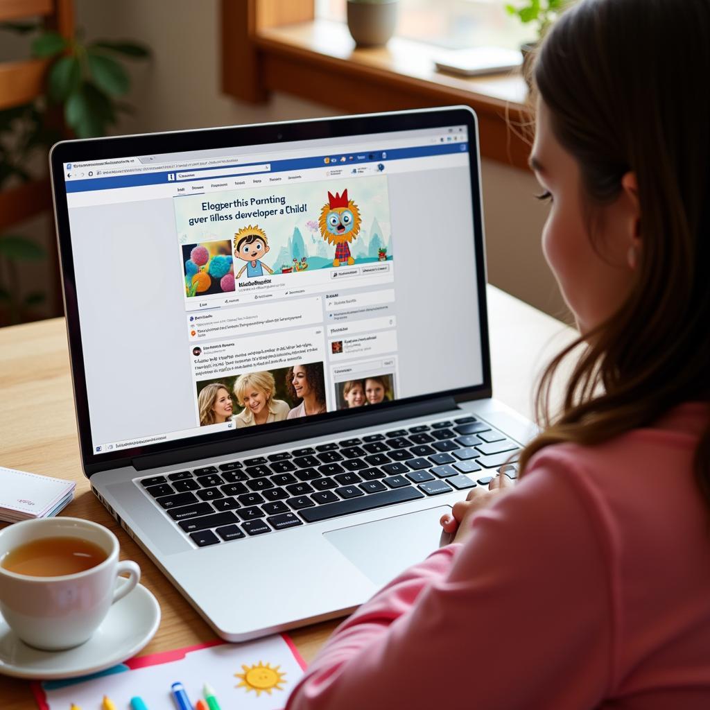 Chia sẻ kinh nghiệm nuôi dạy con trên Facebook