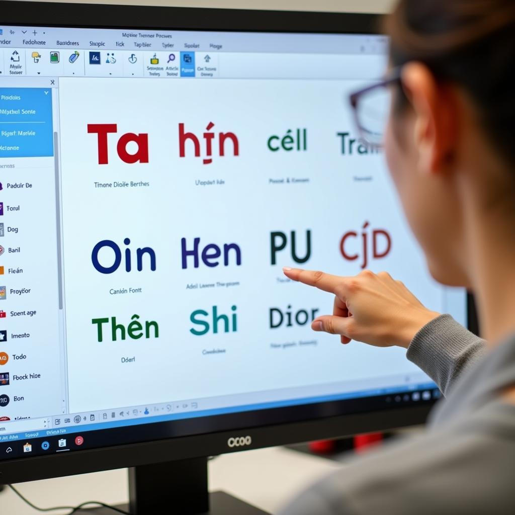 Chọn font chữ mầm non phù hợp