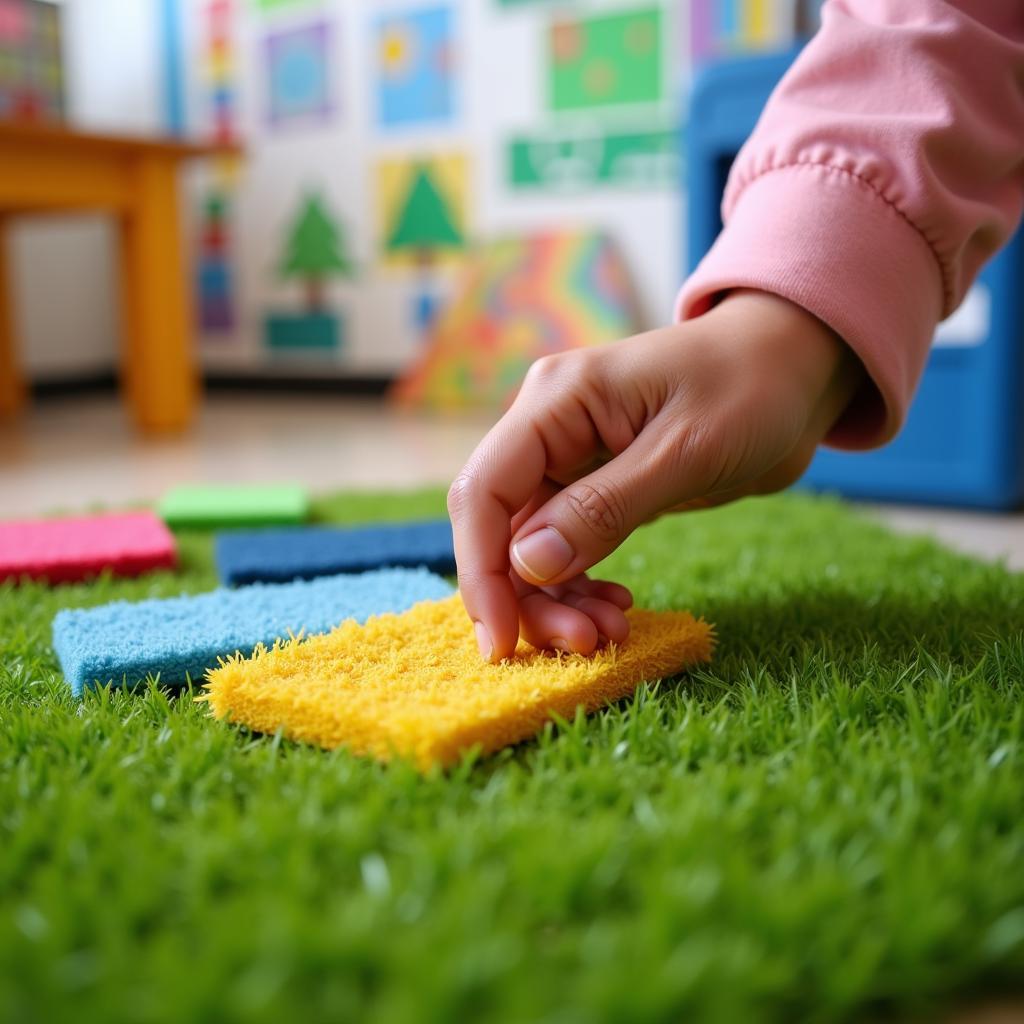 Choosing the right artificial grass for kindergarten decoration