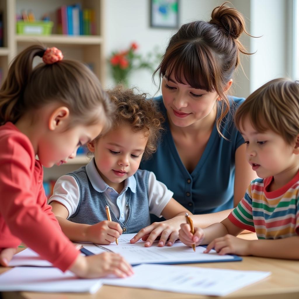 Công tác chuyên môn giáo viên mầm non