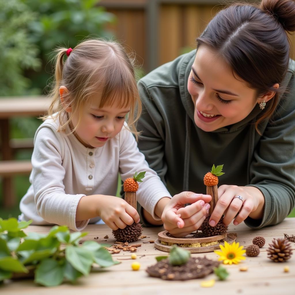 Làm đồ chơi mầm non an toàn từ nguyên liệu thiên nhiên