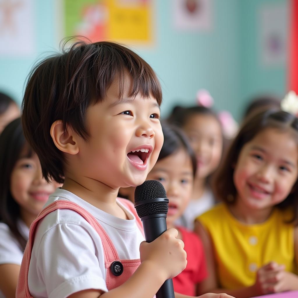 Bé yêu hát "Hạnh phúc thân yêu"