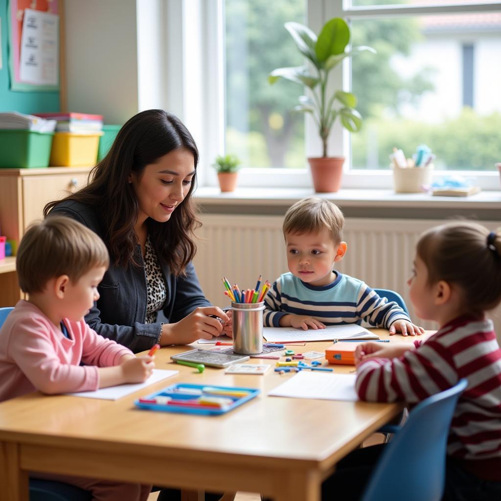 Lớp học tại Mầm non Me School