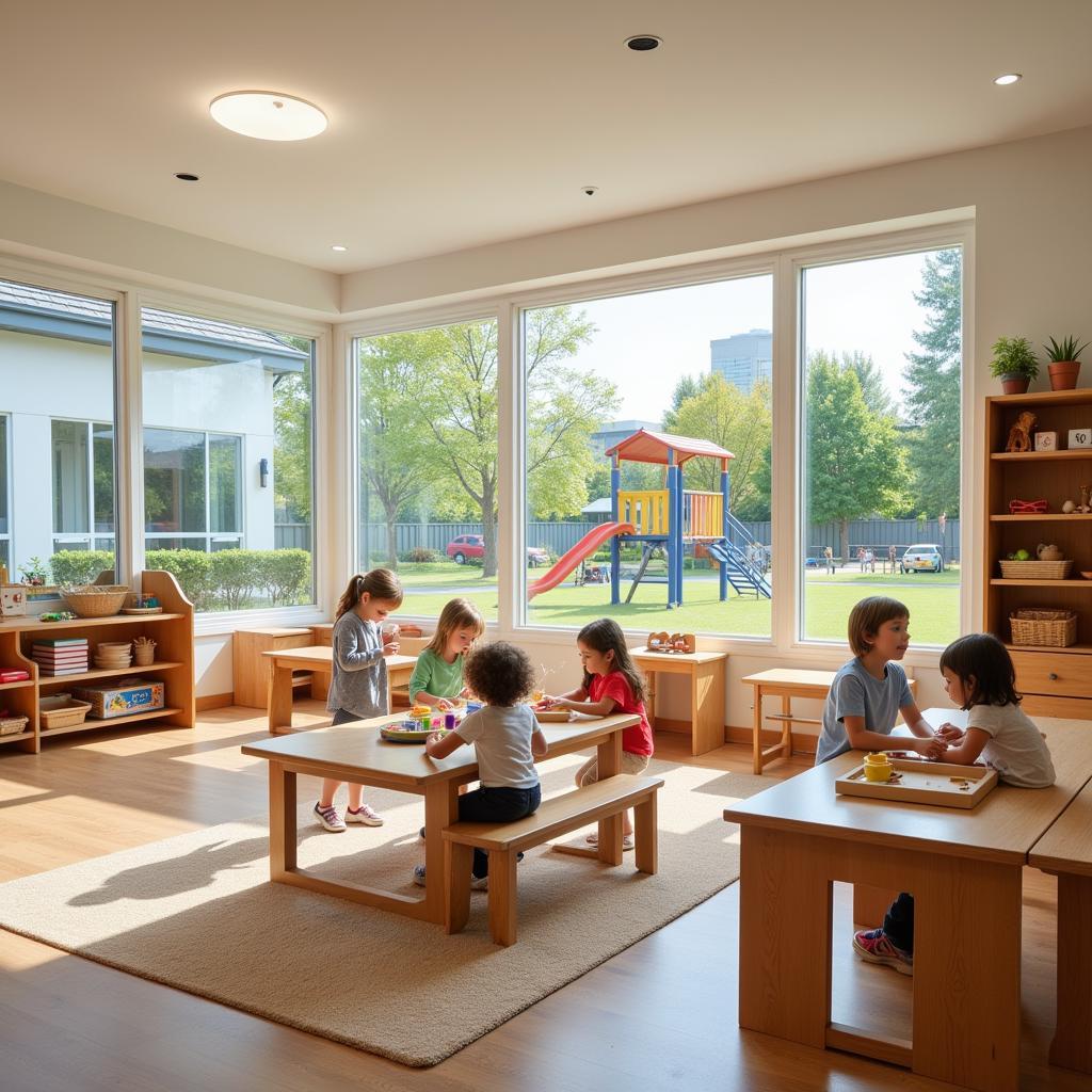 Môi trường học tập an toàn và hiện đại tại Little Sol Montessori