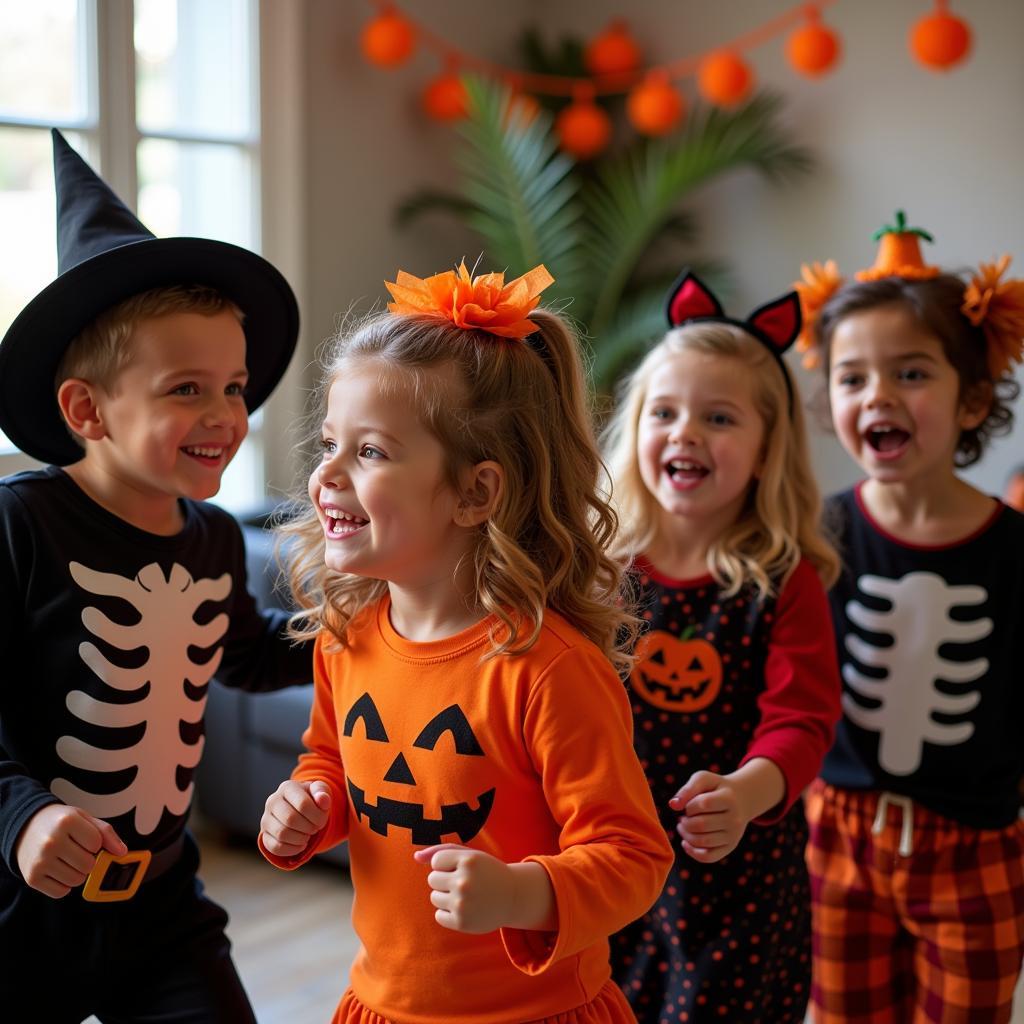 Bé mầm non nhảy halloween với giai điệu vui tươi