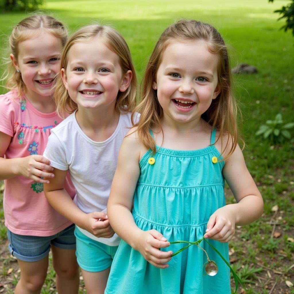 Các bé tham gia hoạt động ngoại khóa tại Tiny Flower Montessori