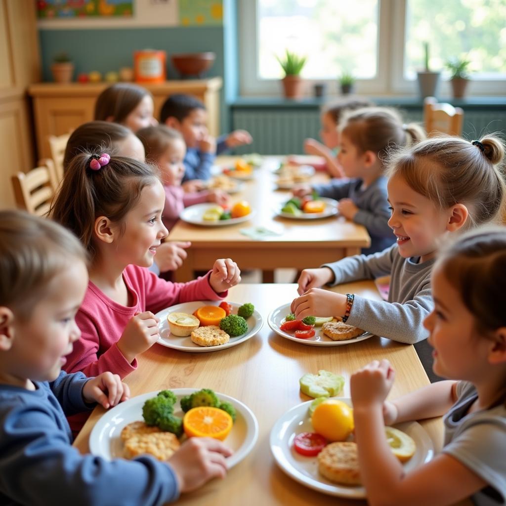 Bữa ăn tại Little Sol Montessori