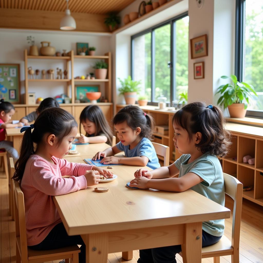 Trường mầm non Montessori khu vực Hà Nội