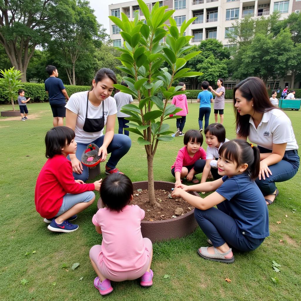 Hoạt động ngoại khóa tại trường mầm non 27 Bình Thạnh