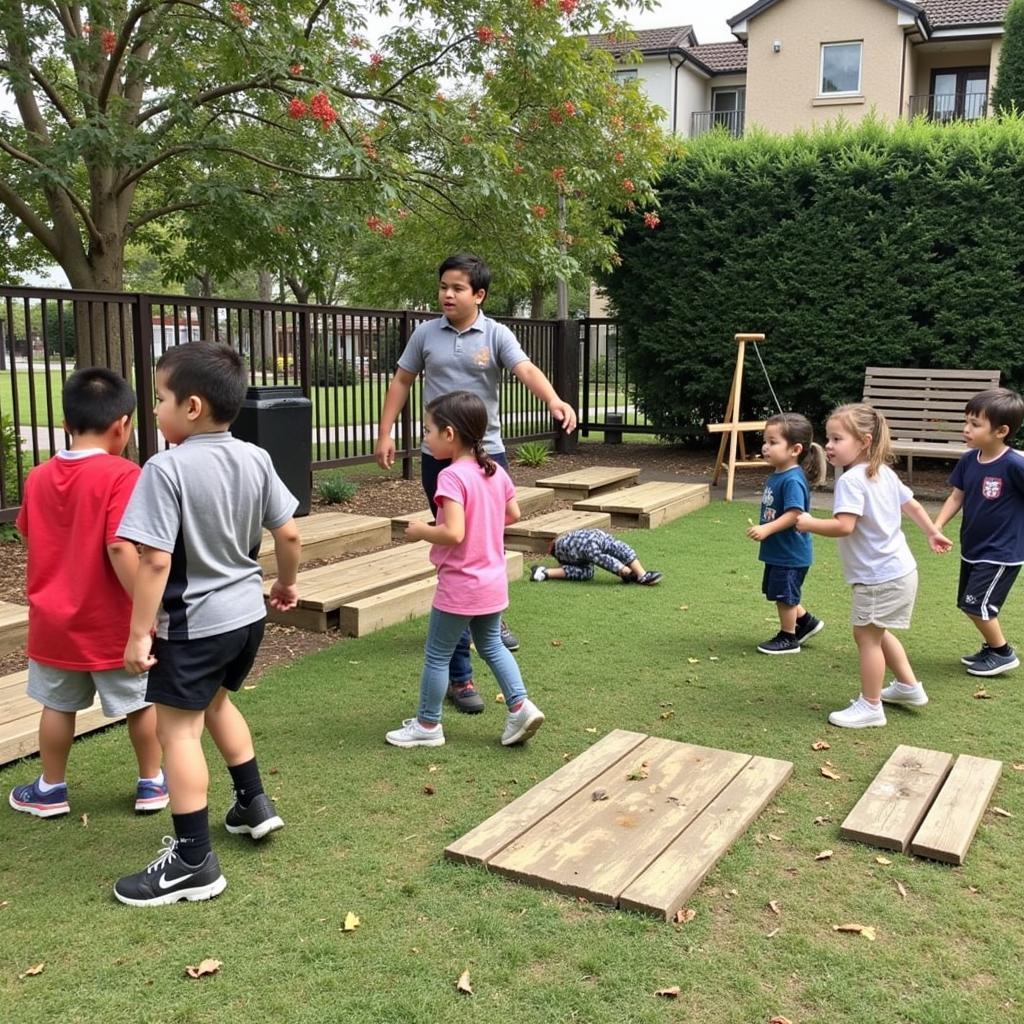 Hình ảnh hoạt động ngoại khóa sôi nổi tại trường mầm non quốc tế Sakura Montessori