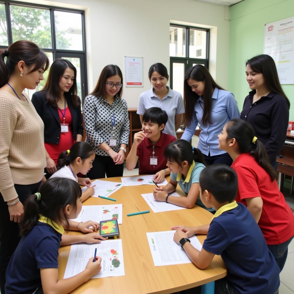 Tham quan trường mầm non Ánh Sao Mai