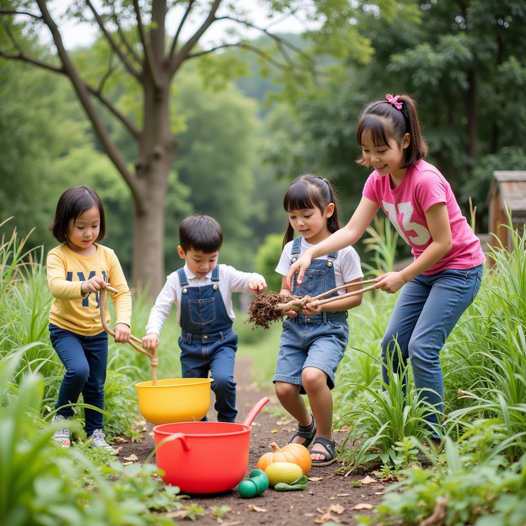 Trường mầm non Hoàng Lan hoạt động ngoại khóa