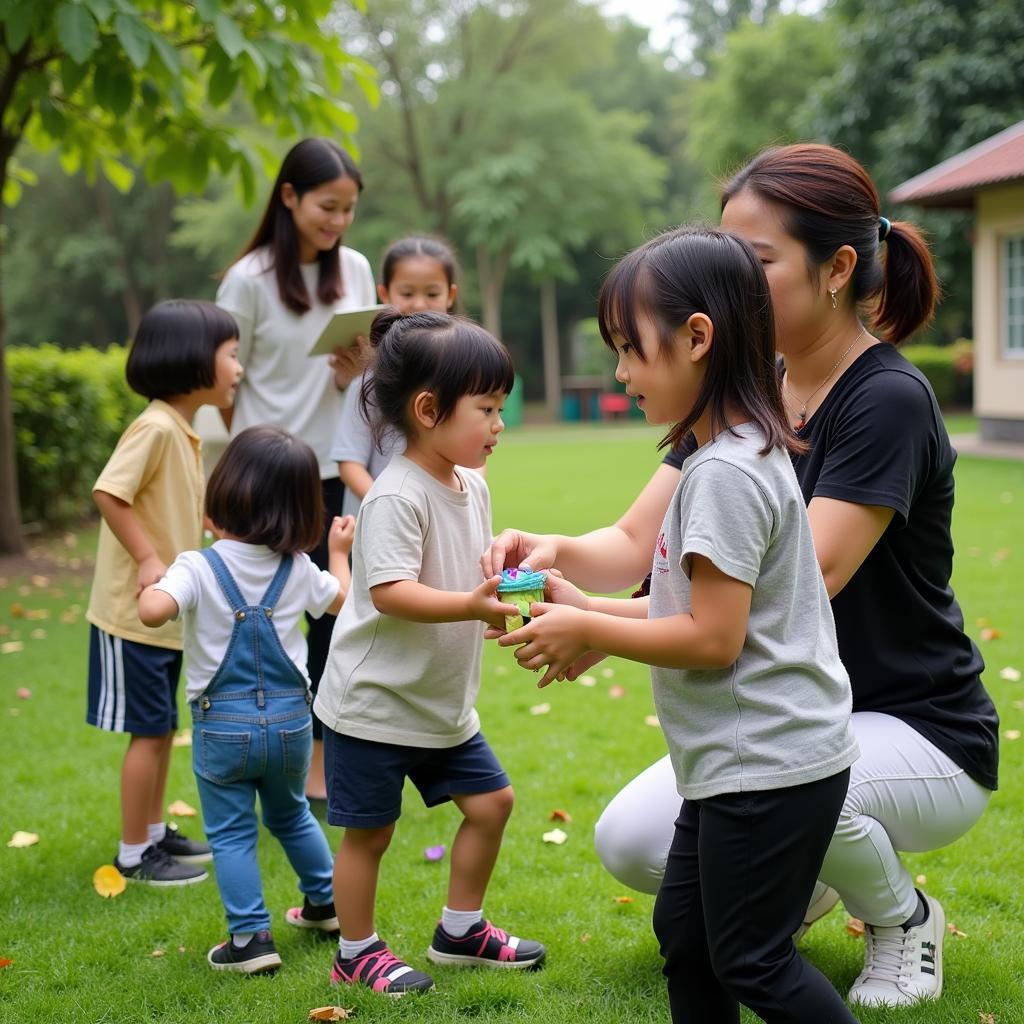 Trường Mầm Non Mai Anh Thủ Đức Hoạt Động Ngoài Trời