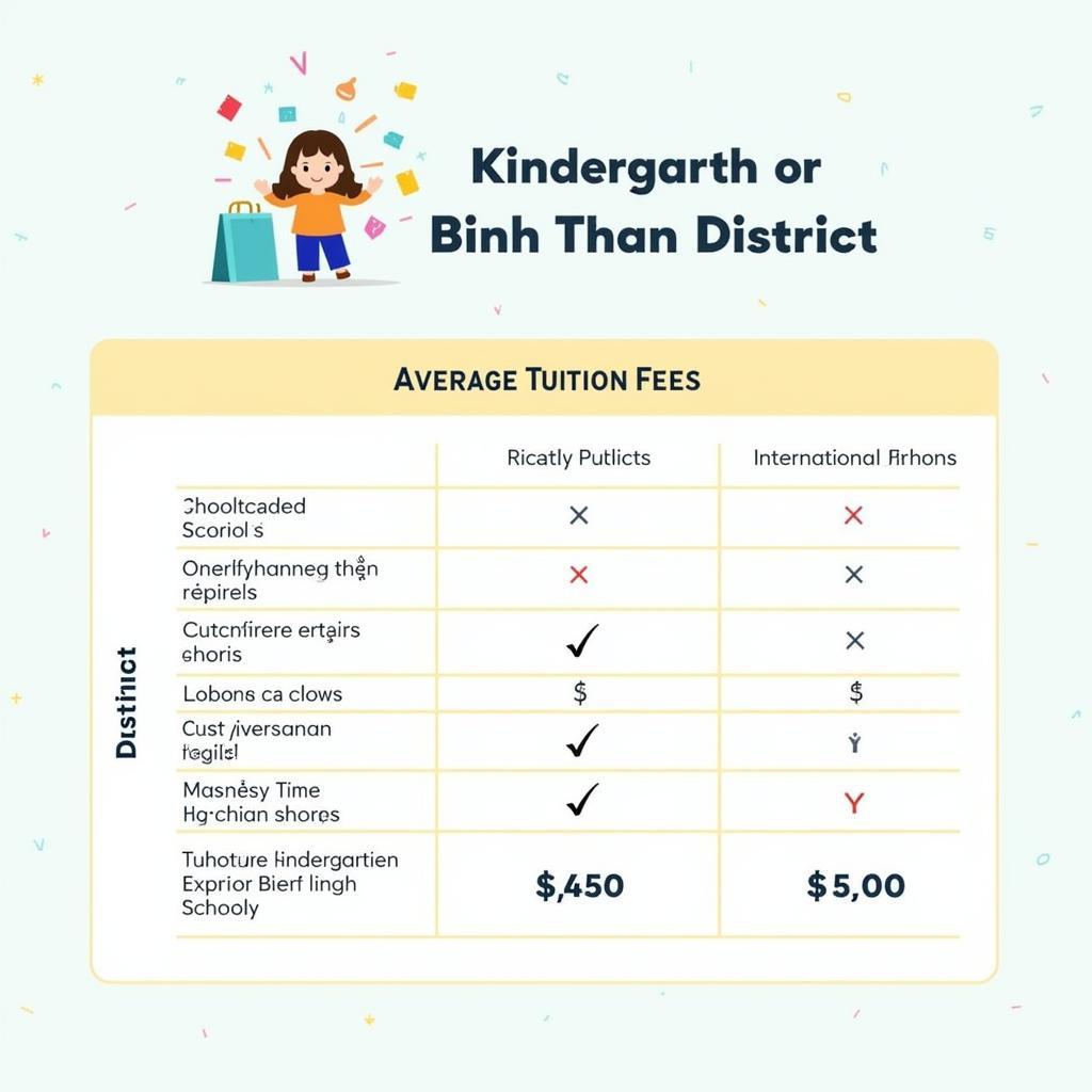 Học phí mầm non Bình Thạnh