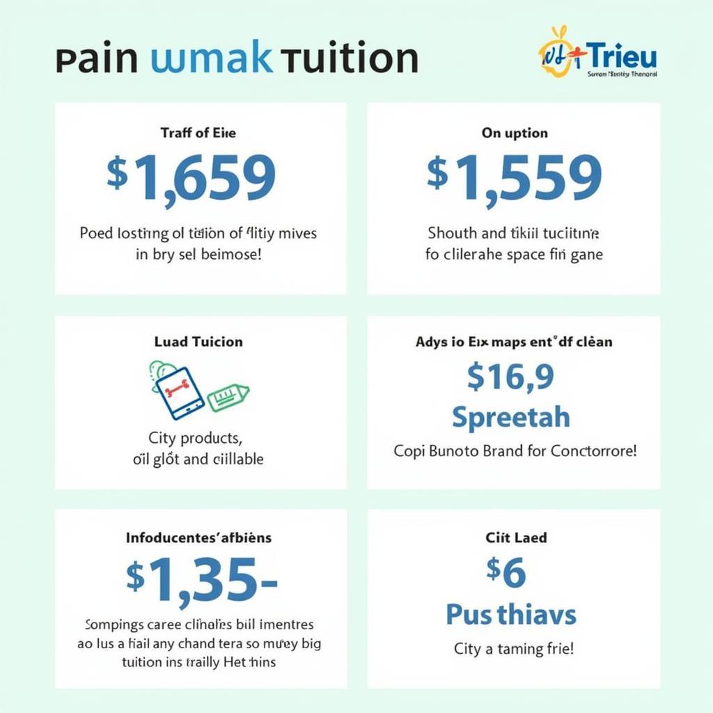 Học phí mầm non Việt Triều chi tiết