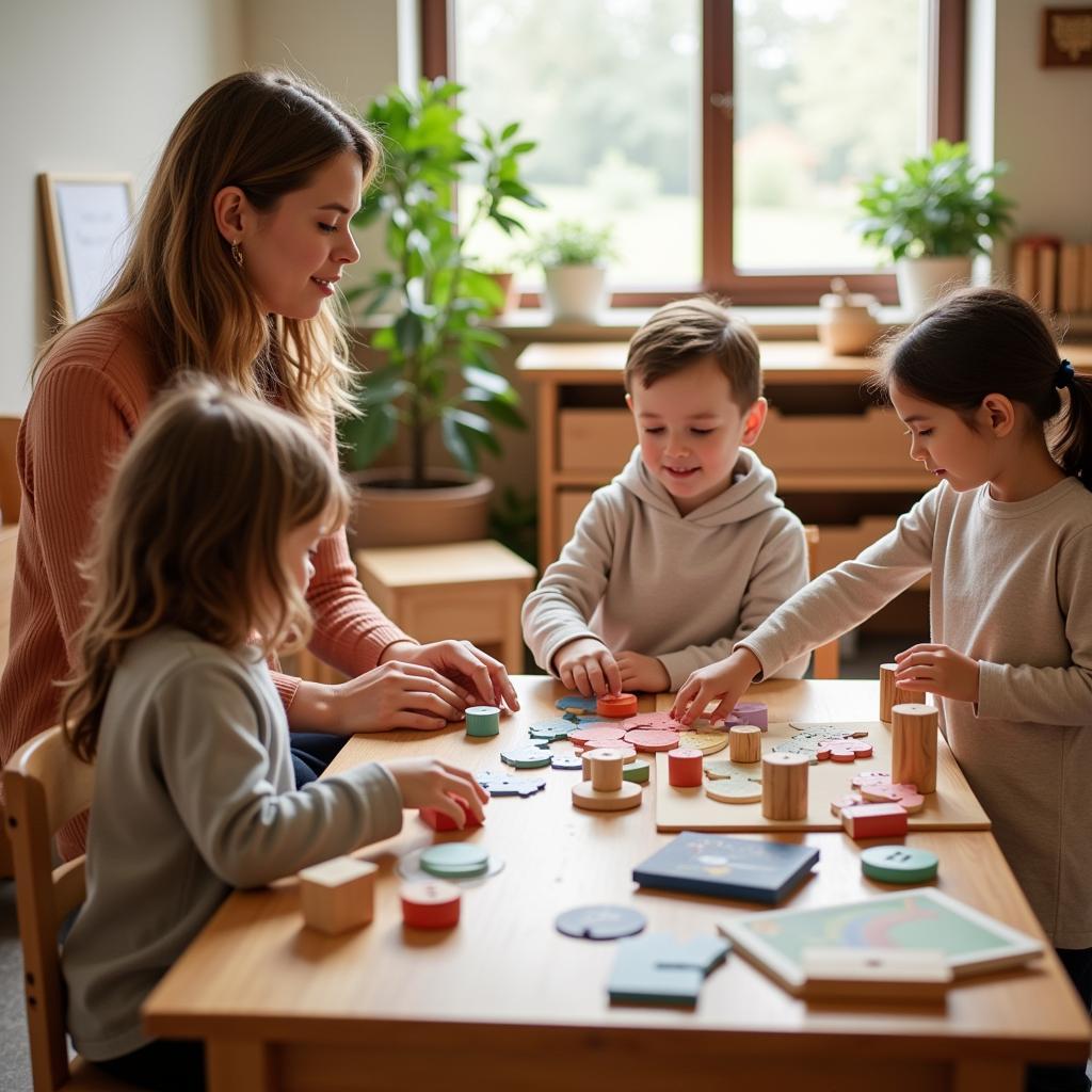 Mầm non Anh Đào Montessori: Giáo dục từ trái tim