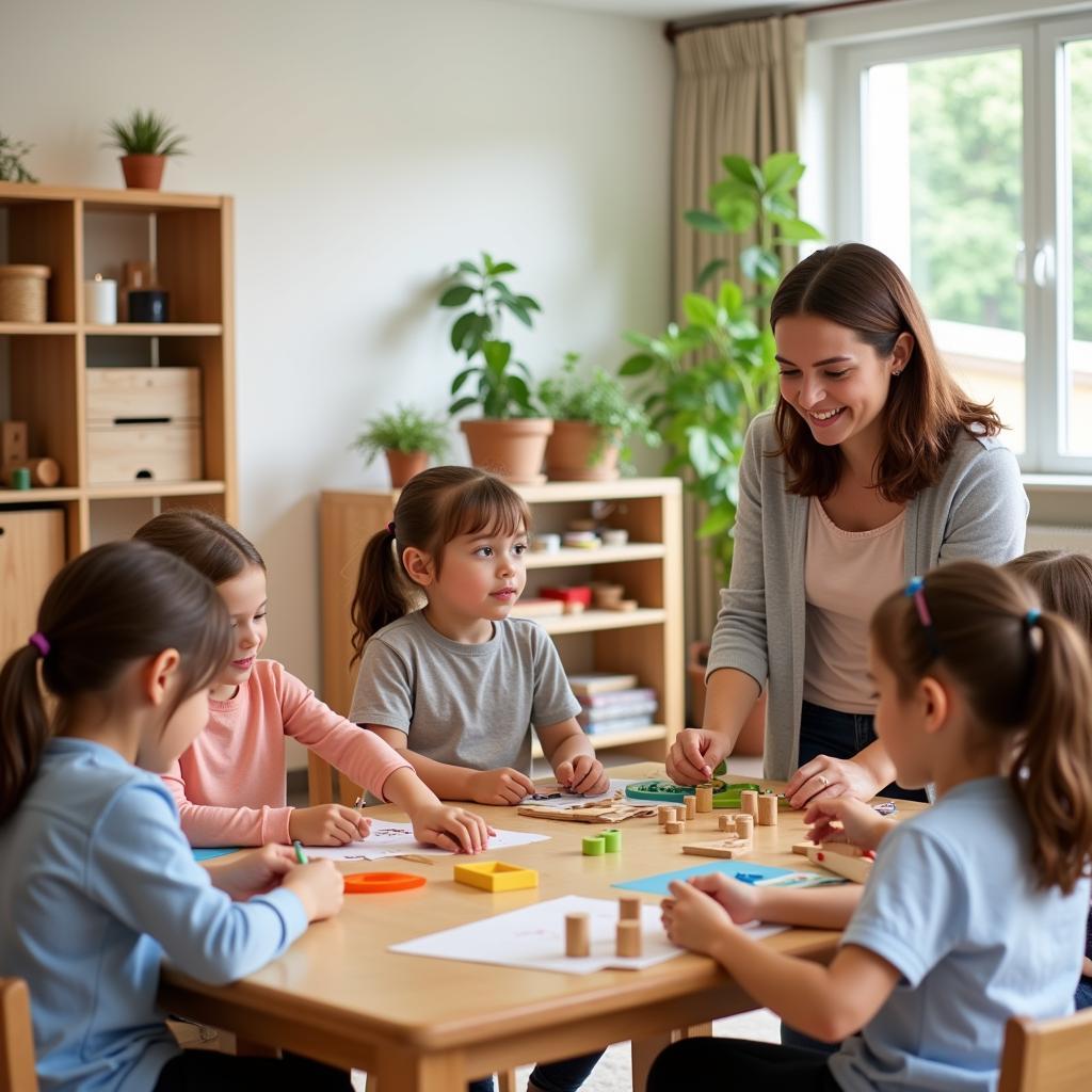 Mô hình lớp học Montessori quốc tế