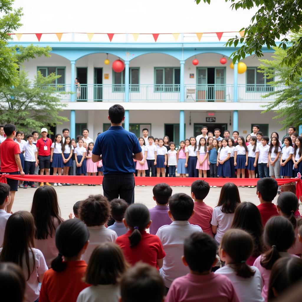 Nội dung bài phát biểu khai trương trường mầm non