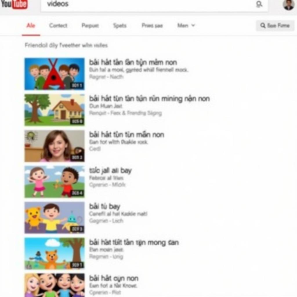 Tìm Kiếm Bài Hát Tình Bạn Mầm Non Trên Youtube