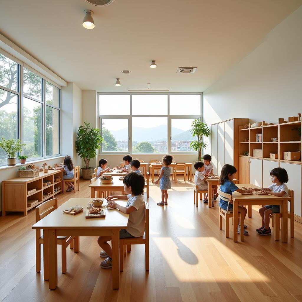 Trường mầm non Montessori Hải Phòng hiện đại